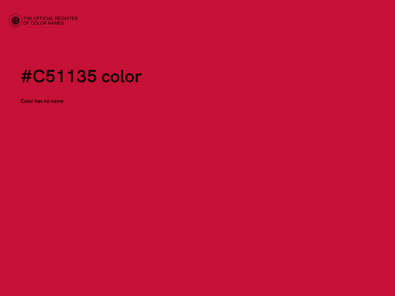 #C51135 color image
