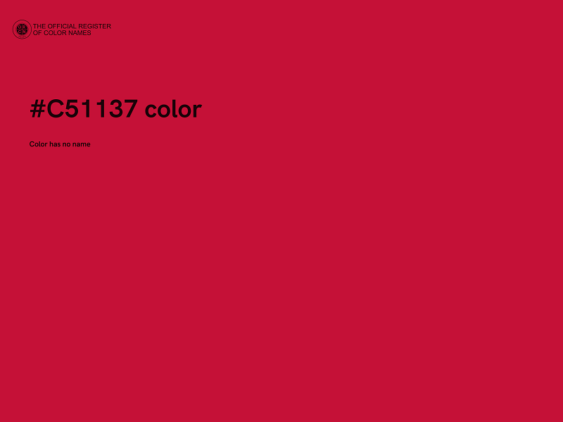 #C51137 color image