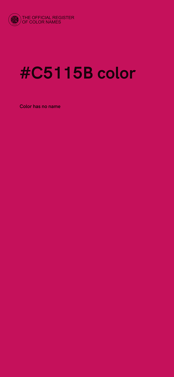 #C5115B color image