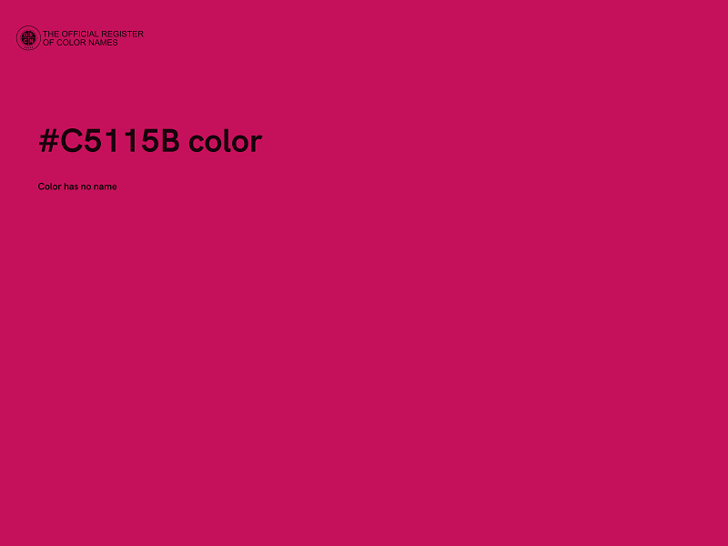 #C5115B color image