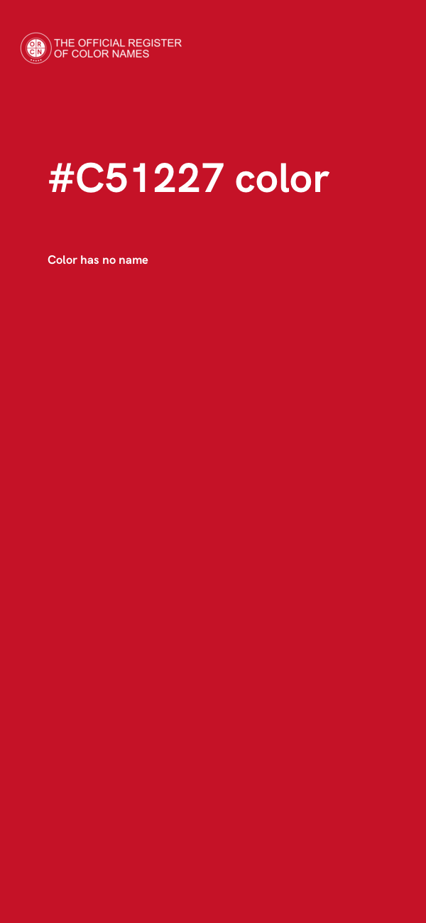 #C51227 color image