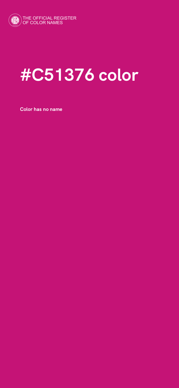 #C51376 color image