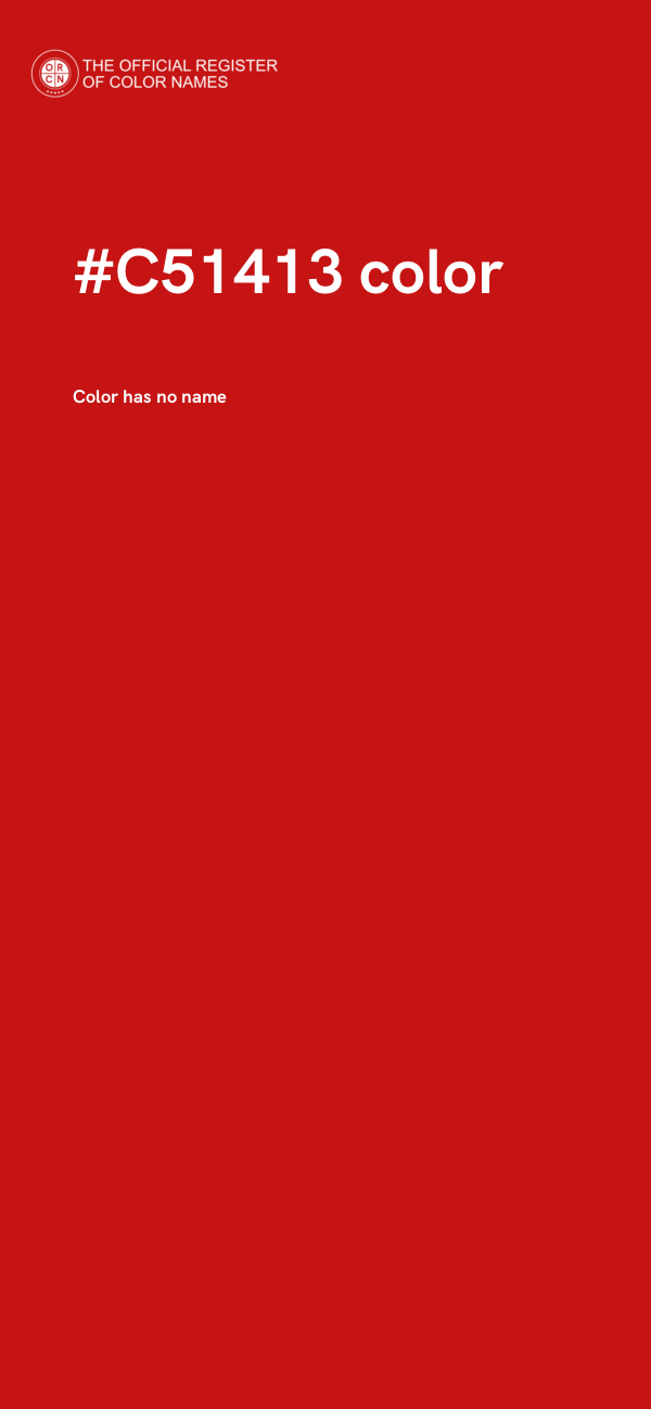 #C51413 color image