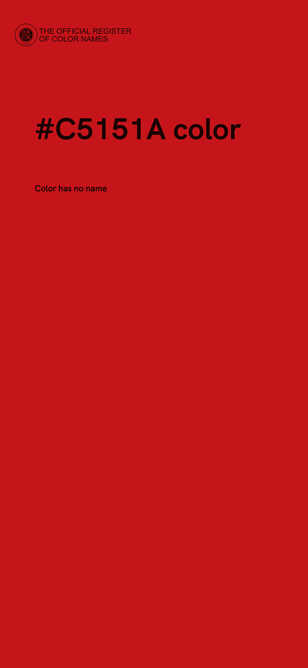 #C5151A color image
