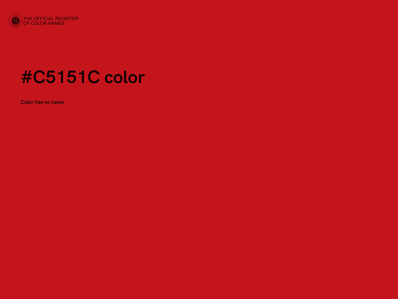 #C5151C color image