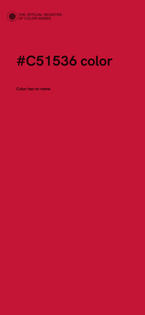 #C51536 color image