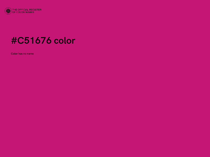 #C51676 color image
