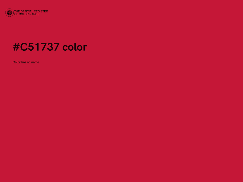 #C51737 color image