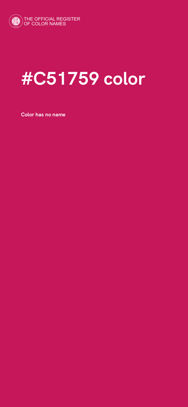 #C51759 color image