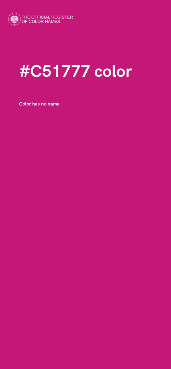 #C51777 color image