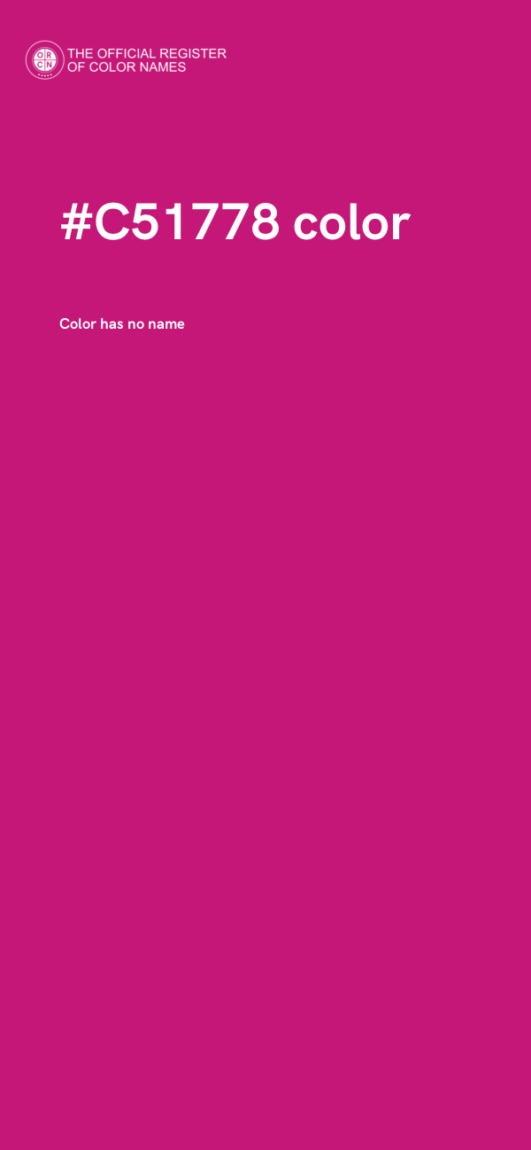 #C51778 color image