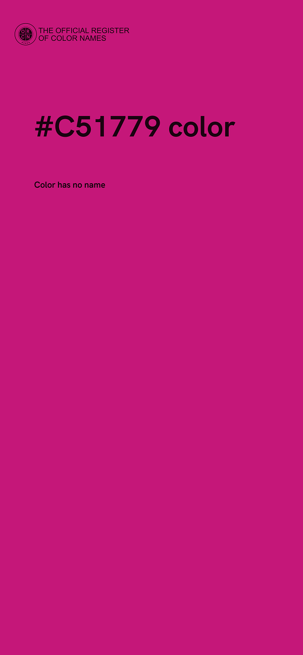#C51779 color image