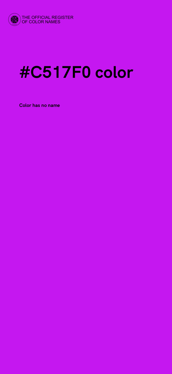 #C517F0 color image