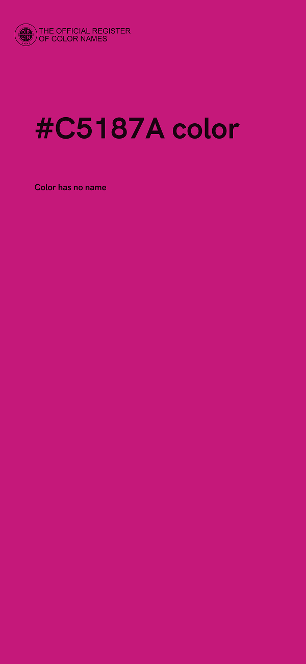 #C5187A color image