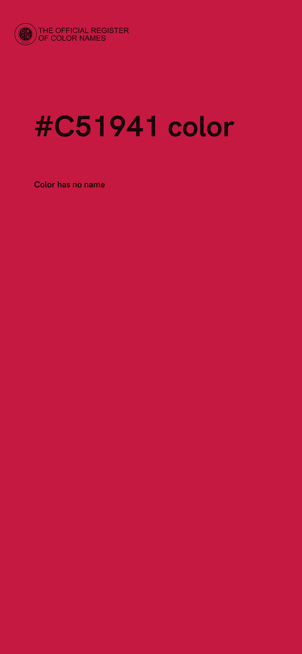 #C51941 color image