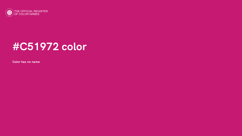 #C51972 color image