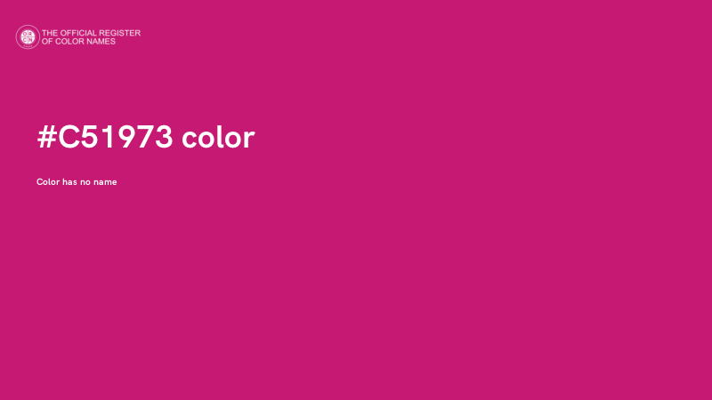 #C51973 color image