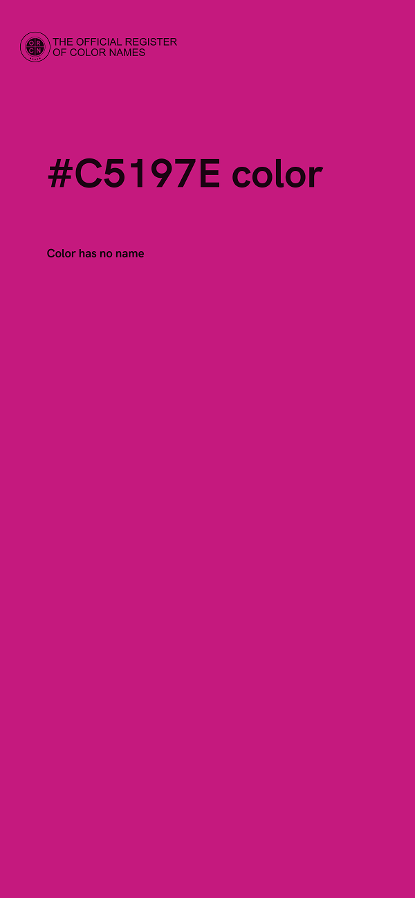 #C5197E color image
