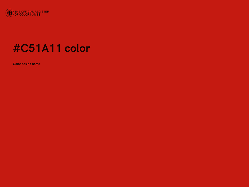 #C51A11 color image