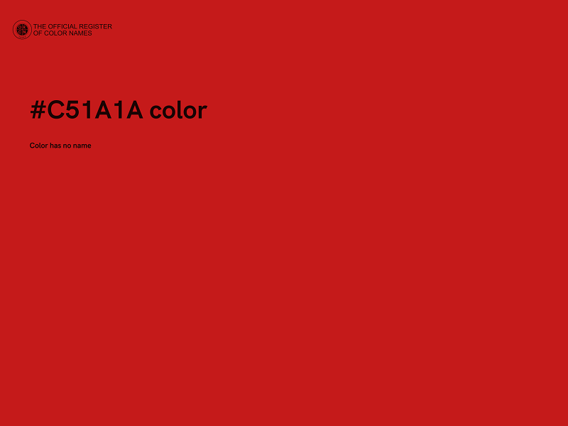 #C51A1A color image