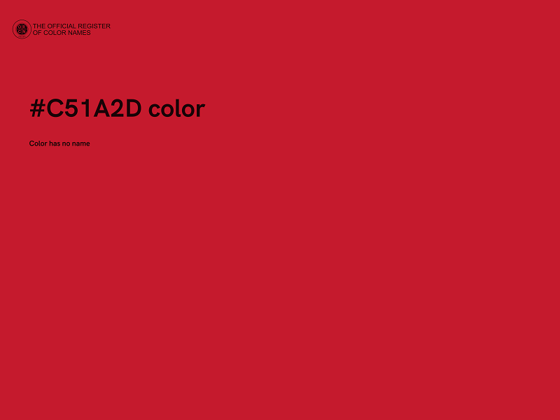 #C51A2D color image