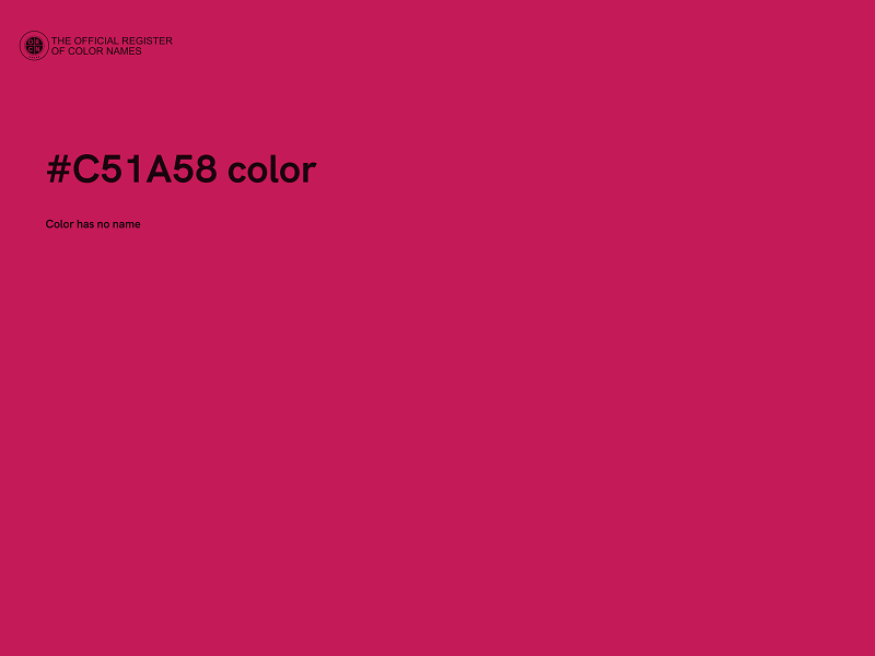 #C51A58 color image