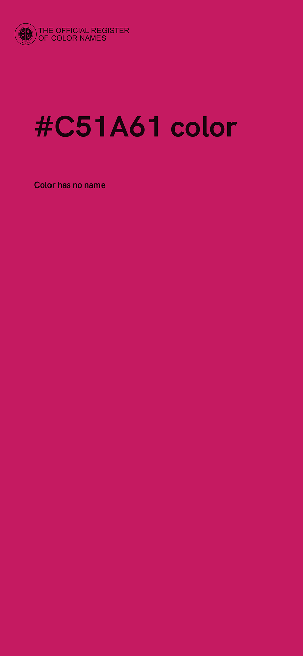#C51A61 color image