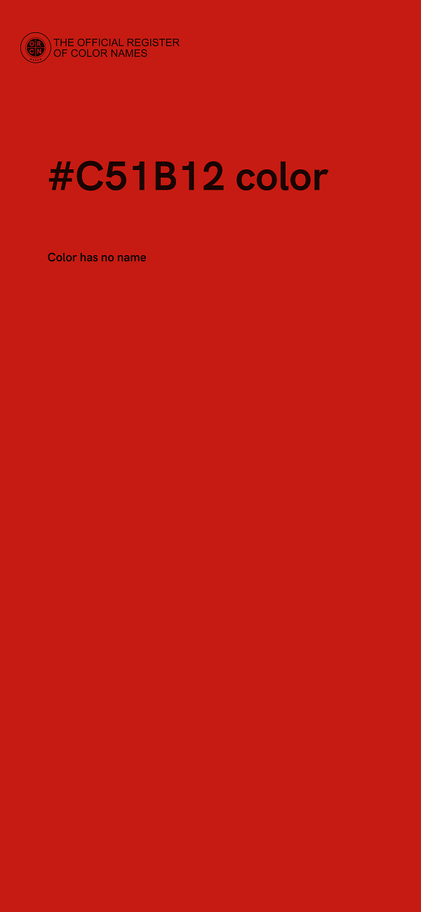 #C51B12 color image