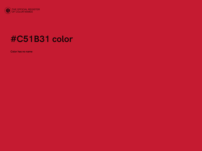 #C51B31 color image