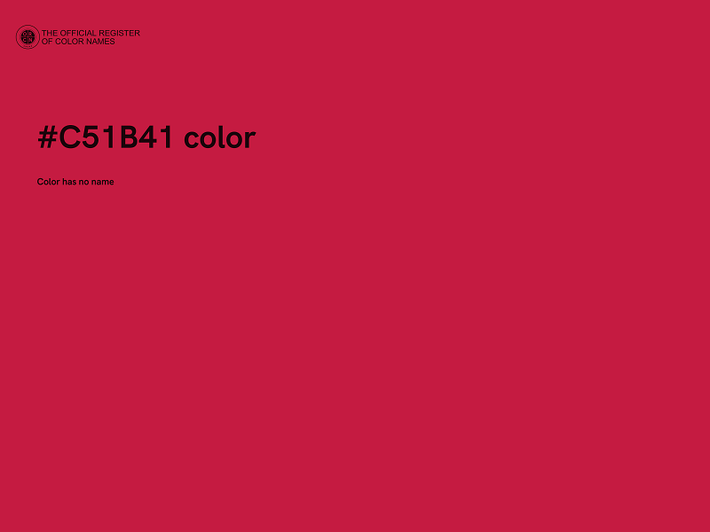 #C51B41 color image