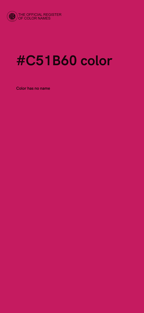 #C51B60 color image