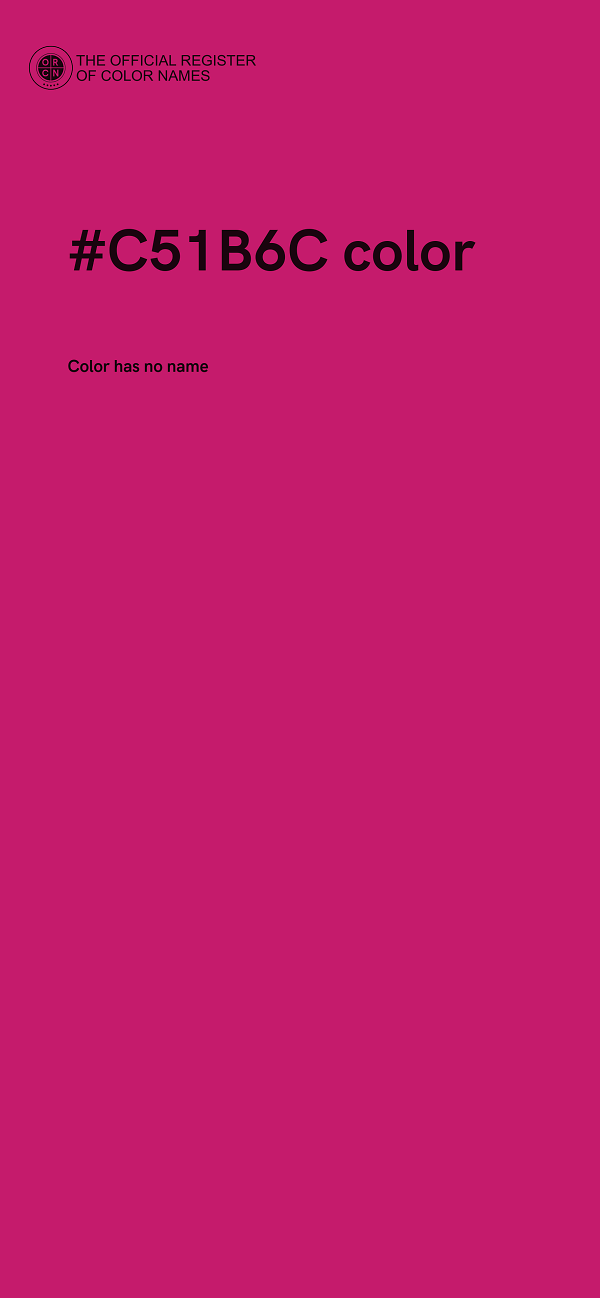 #C51B6C color image