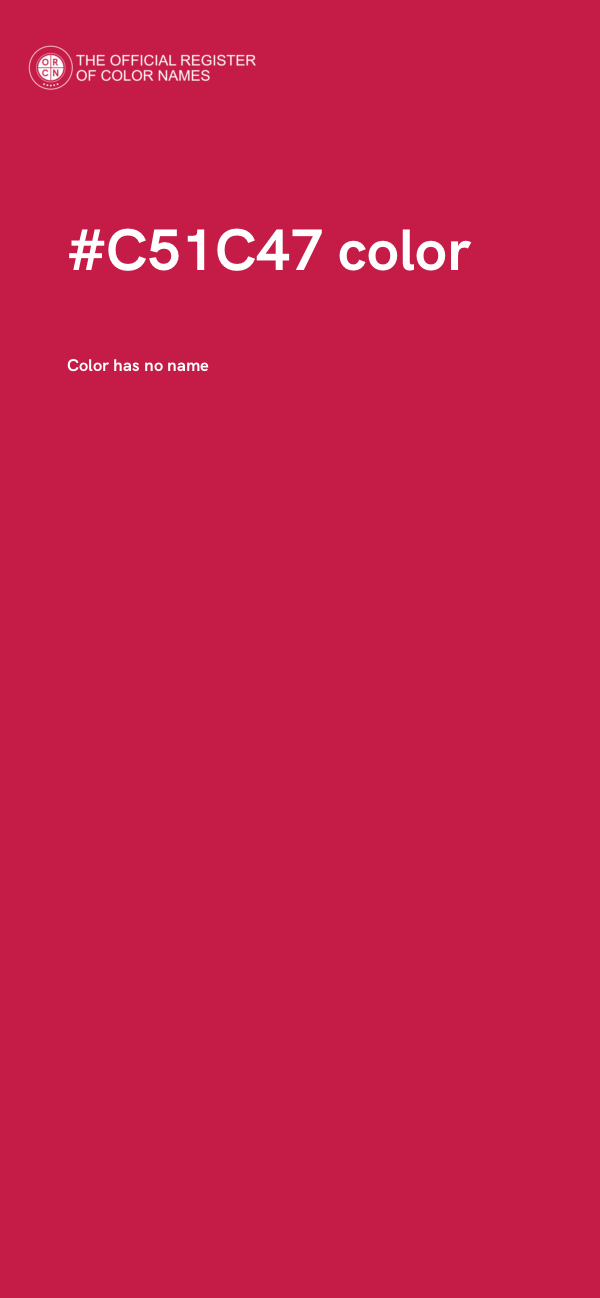 #C51C47 color image