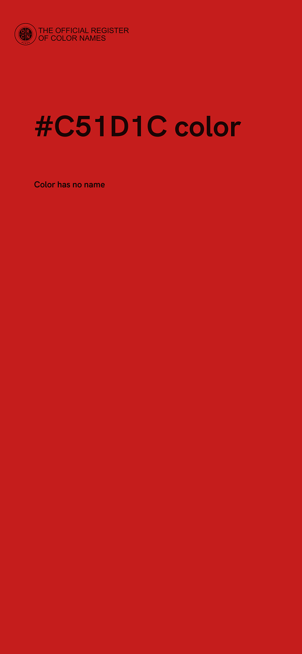 #C51D1C color image