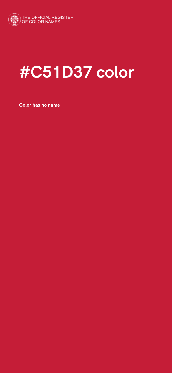 #C51D37 color image