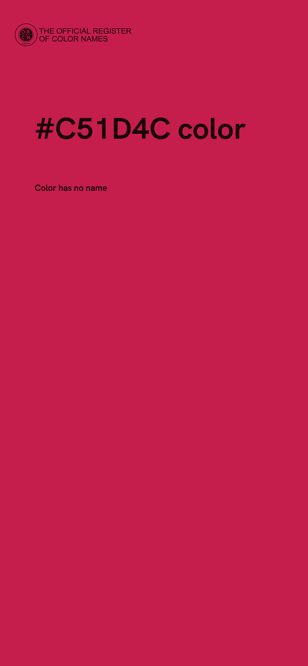 #C51D4C color image