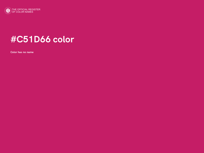 #C51D66 color image