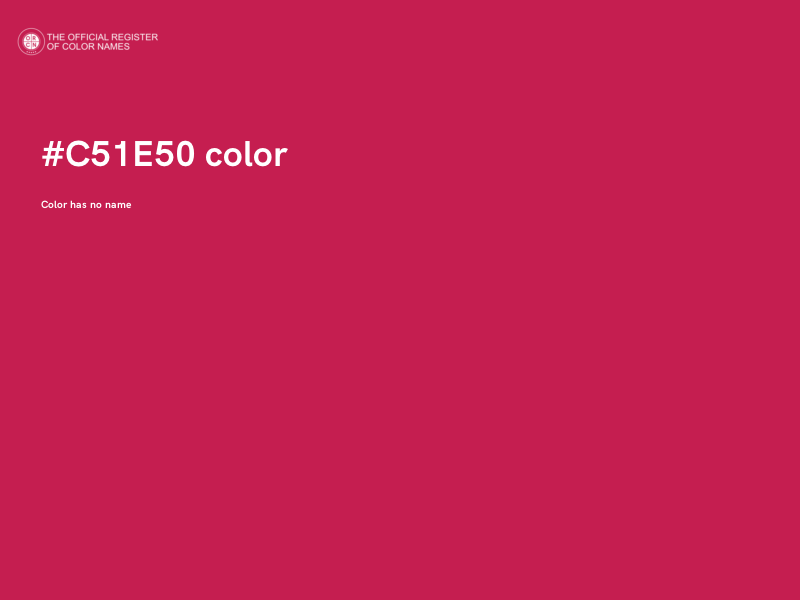 #C51E50 color image
