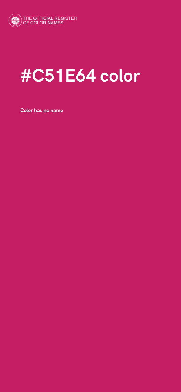 #C51E64 color image