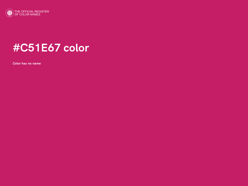 #C51E67 color image