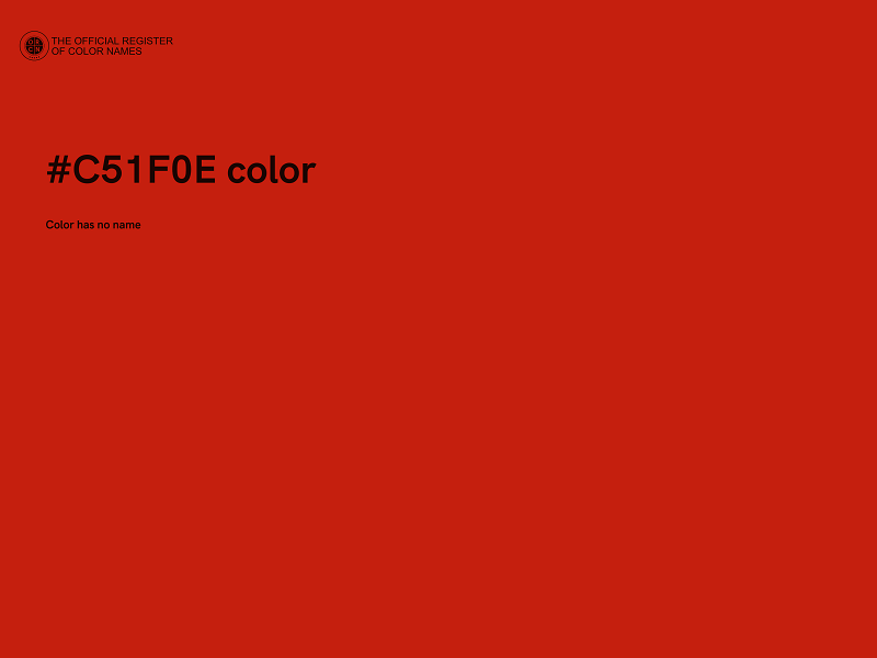 #C51F0E color image