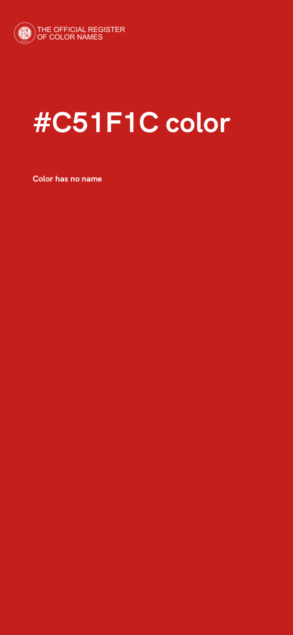 #C51F1C color image