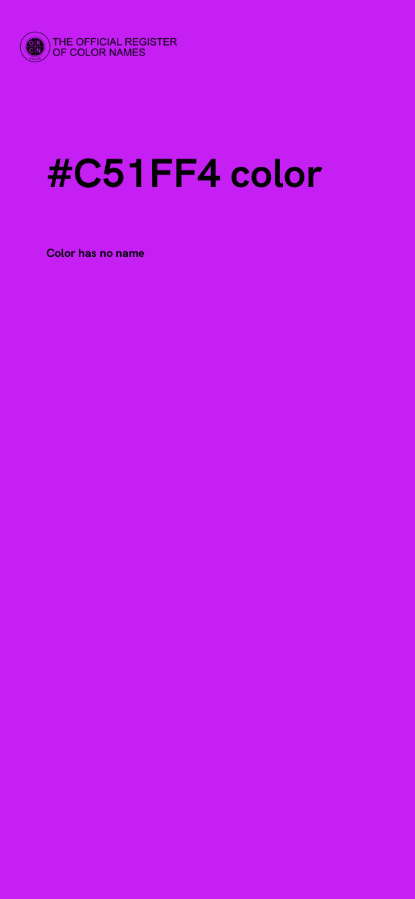 #C51FF4 color image