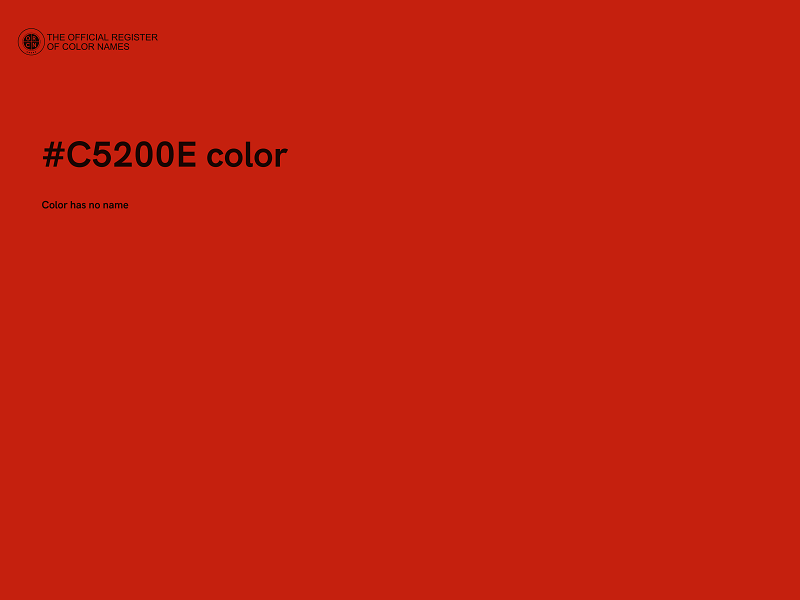 #C5200E color image