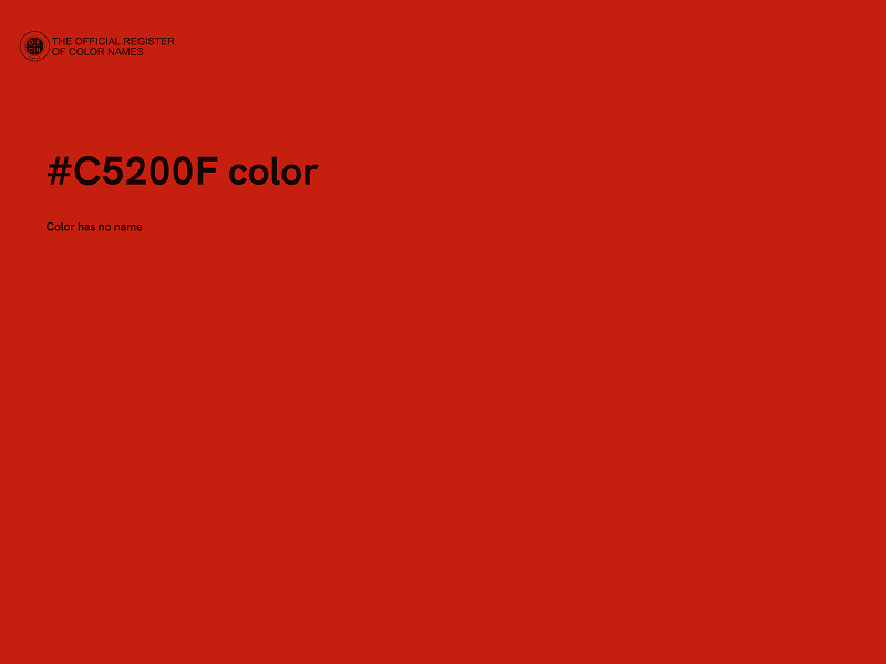 #C5200F color image
