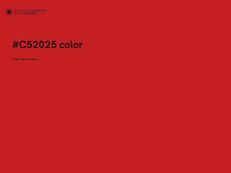 #C52025 color image