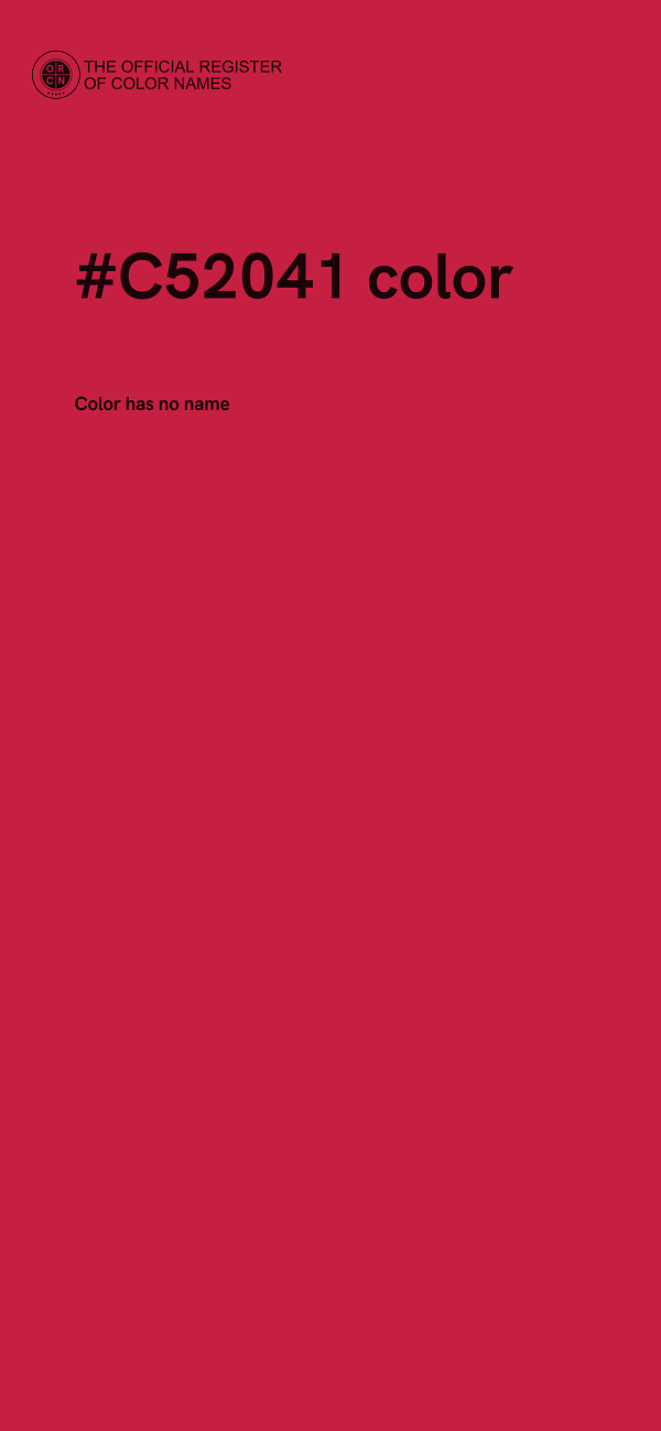 #C52041 color image