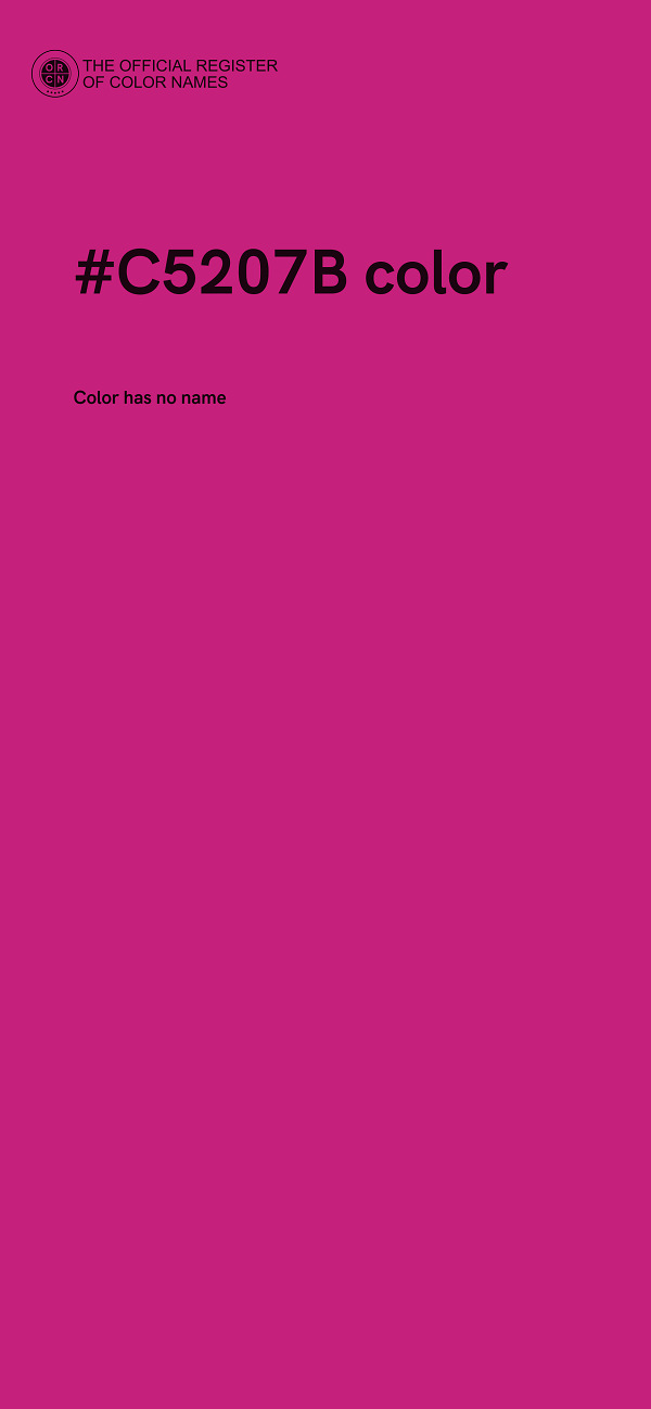 #C5207B color image