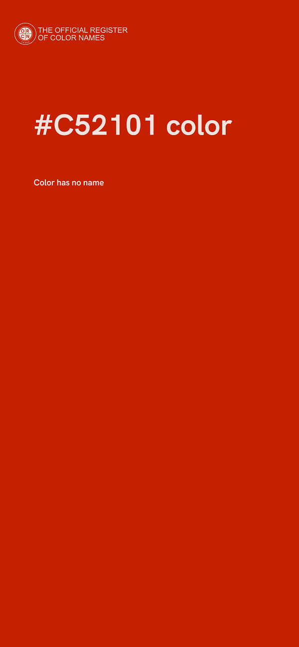 #C52101 color image