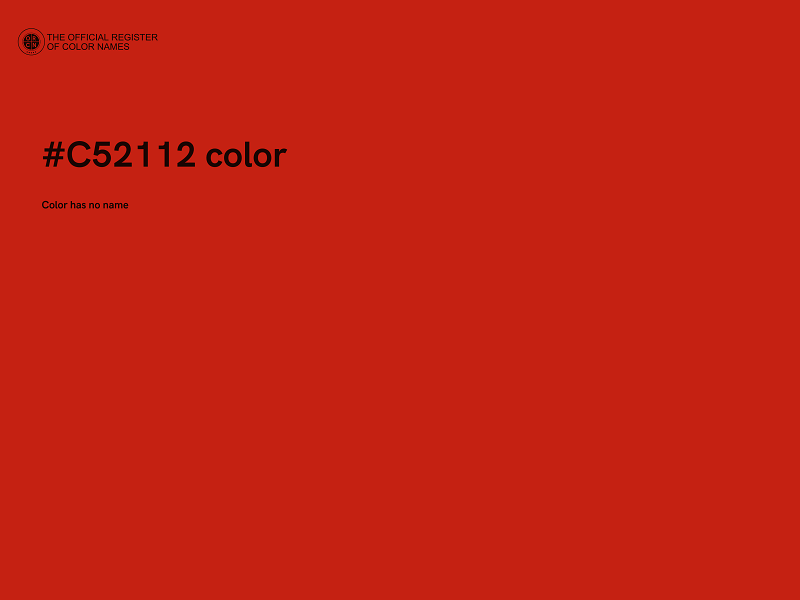 #C52112 color image